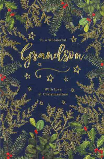Picture of WONDERFUL GRANDSON CHRISTMAS CARD